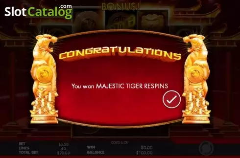 Скрин9. Tiger Temple слот