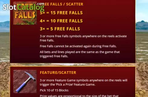 Скрин7. Falling Fossils слот