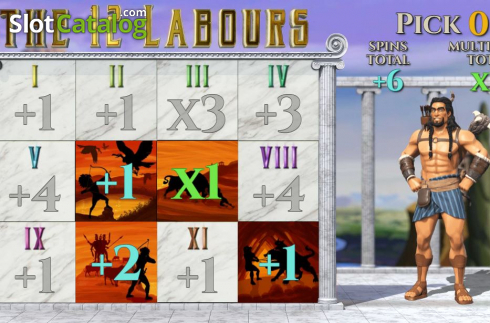 Скрин8. Hercules The 12 Labours слот