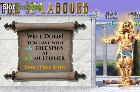 Скрин9. Hercules The 12 Labours слот
