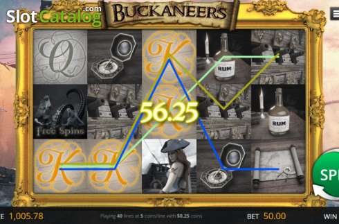 Скрин4. Buckaneers слот