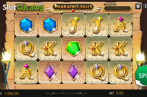 Скрин2. Pharaohs Falls слот