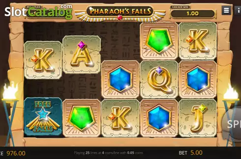 Скрин3. Pharaohs Falls слот