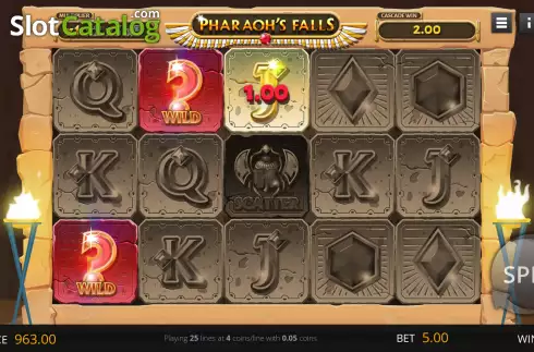 Скрин4. Pharaohs Falls слот