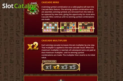 Скрин5. Pharaohs Falls слот