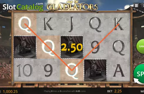 Скрин3. Age of Gladiators слот