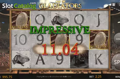 Скрин4. Age of Gladiators слот