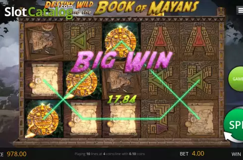 Скрин4. Destiny Wild and the Book of Mayans слот