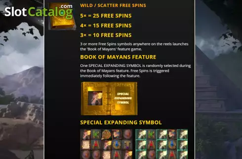 Скрин6. Destiny Wild and the Book of Mayans слот