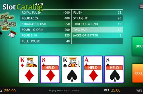 Скрин3. Aces And Faces (Genii) слот