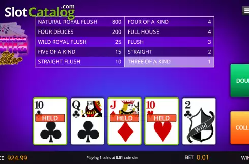 Скрин3. Deuces Wild (Genii) слот