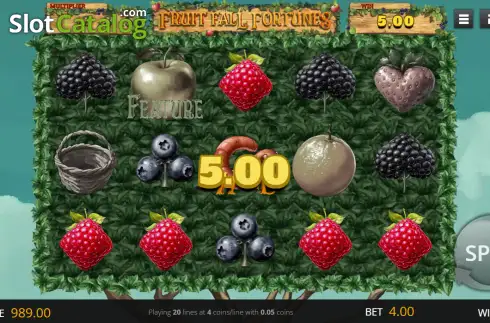 Скрин3. Fruit Fall Fortunes слот