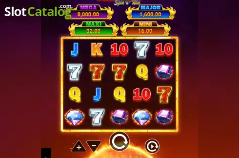 Скрин2. Blazin' Fireballs Spin 'n' Win слот