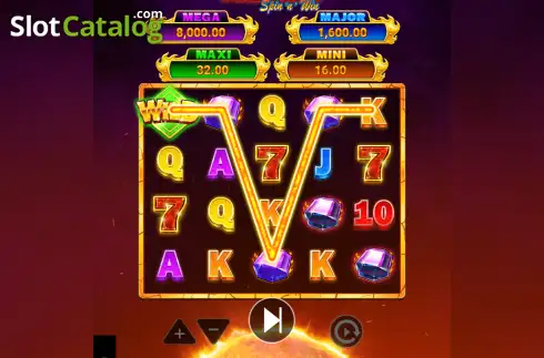 Скрин3. Blazin' Fireballs Spin 'n' Win слот