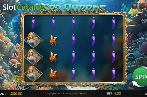 Скрин2. Sea Queens слот