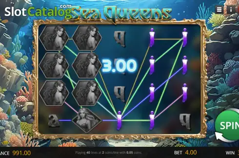 Скрин3. Sea Queens слот