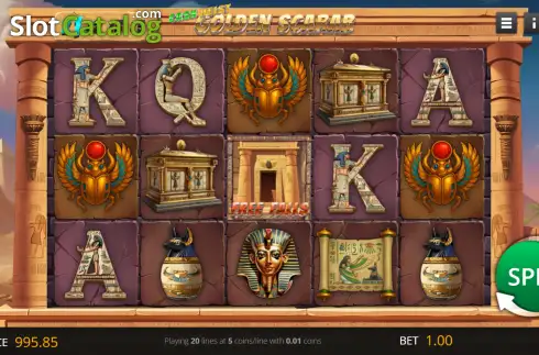 Скрин2. Cash Heist Golden Scarab слот