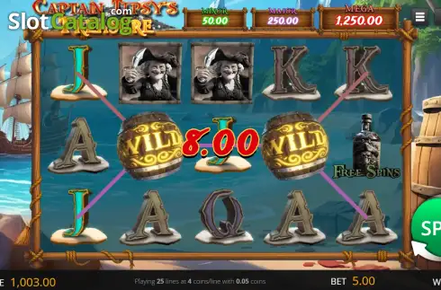 Скрин3. Captain Tipsy's Treasure слот