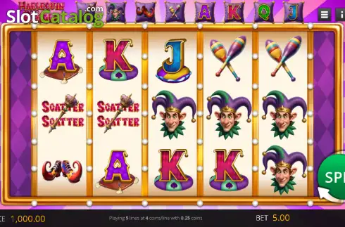 Скрин2. Harlequin Royale слот