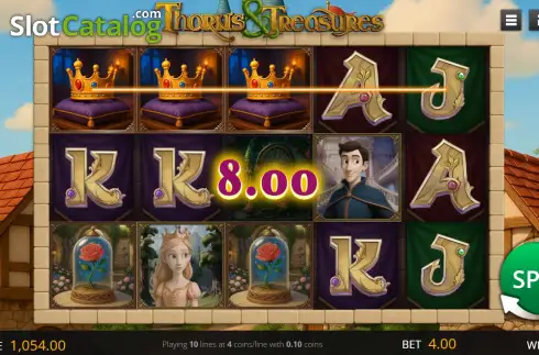 Скрин3. Thorns & Treasures слот
