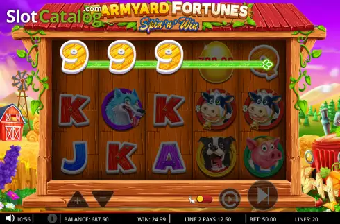 Скрин3. Farmyard Fortunes Spin 'n' Win слот