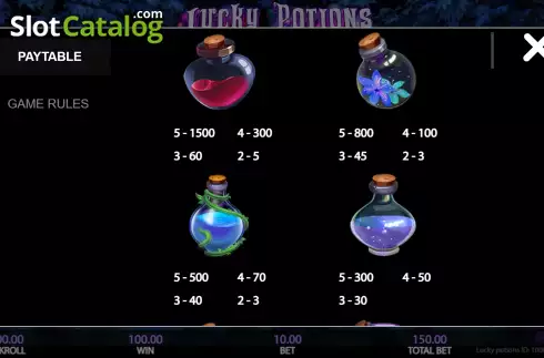 Скрин7. Lucky Potions слот