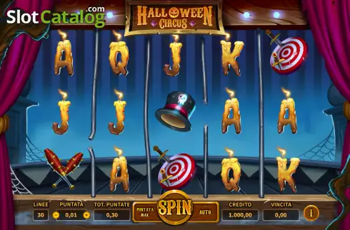 Скрин2. Halloween Circus слот
