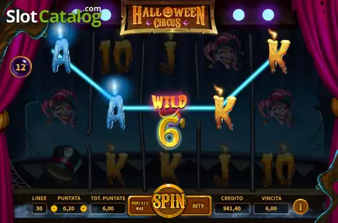 Скрин3. Halloween Circus слот