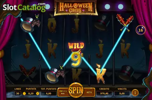 Скрин4. Halloween Circus слот