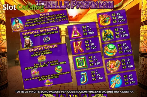 Скрин7. Pharaohs Secret (Giocaonline) слот