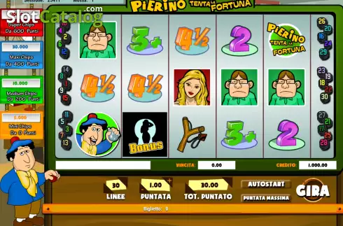 Скрин2. Pierino tenta la Fortuna слот