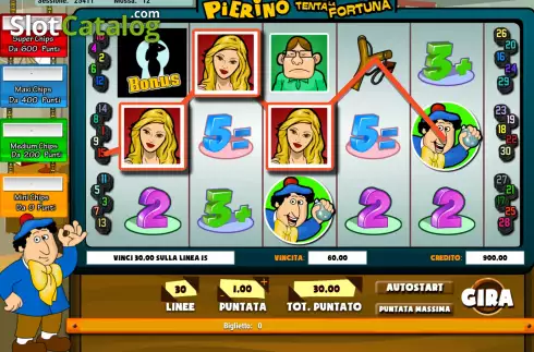 Скрин5. Pierino tenta la Fortuna слот