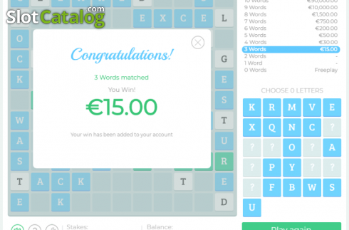 Скрин3. Crossword Riches слот