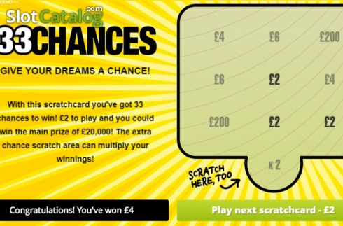 Скрин4. 33 Chances слот