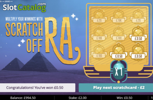 Скрин4. Scratch off Ra слот