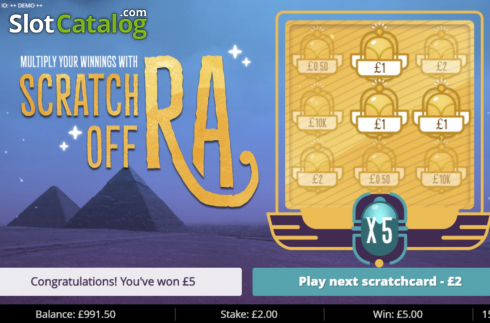 Скрин6. Scratch off Ra слот