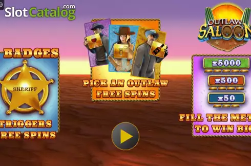 Скрин2. Outlaw Saloon слот