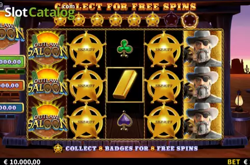 Скрин3. Outlaw Saloon слот