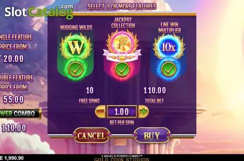 Скрин6. 3 Angels Power Combo слот