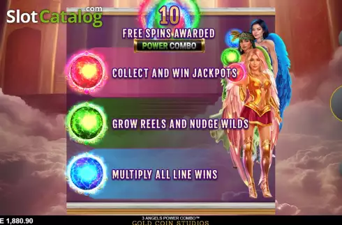 Скрин8. 3 Angels Power Combo слот