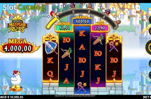 Скрин2. Knights of the Golden Egg Multiplier Riches слот