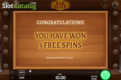 Скрин6. Bar Slot слот