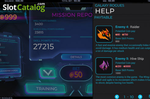 Скрин6. Galaxy Rogues слот