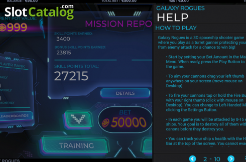 Скрин7. Galaxy Rogues слот