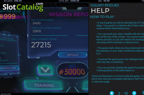 Скрин8. Galaxy Rogues слот