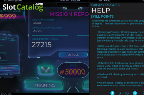 Скрин9. Galaxy Rogues слот