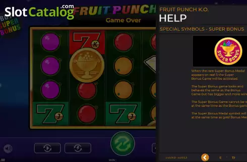 Скрин6. Fruit Punch K.O. слот