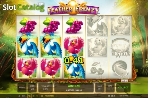 Скрин3. Feather Frenzy слот