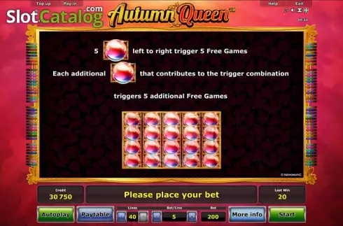 Скрин7. Autumn Queen™ слот