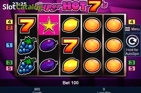 Скрин2. Super Hot 7's (Green Tube) слот